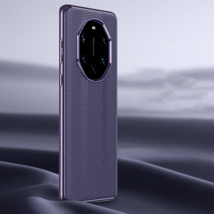 Litchi Texture Genuine Leather Phone Case, For Huawei nova 11 Pro, For Huawei Mate 60, For Huawei nova 11, For Huawei Mate 60 Pro, For Huawei P50 Pro, For Huawei Mate 50 RS, For Huawei Mate 50 Pro, For Huawei P50, For Huawei Mate 50, For Huawei Mate 40...