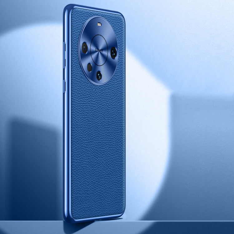 Litchi Texture Genuine Leather Phone Case, For Huawei nova 11 Pro, For Huawei Mate 60, For Huawei nova 11, For Huawei Mate 60 Pro, For Huawei P50 Pro, For Huawei Mate 50 RS, For Huawei Mate 50 Pro, For Huawei P50, For Huawei Mate 50, For Huawei Mate 40...