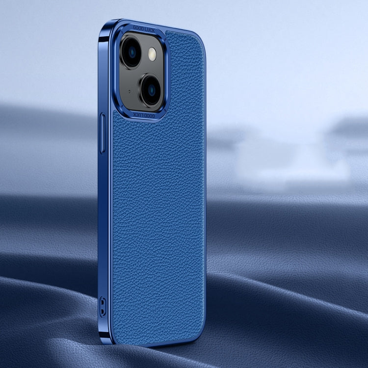 Litchi Texture Genuine Leather Phone Case, For iPhone 14 / 13, For iPhone 14 Pro, For iPhone 14 Pro Max, For iPhone 13 Pro Max, For iPhone 13 Pro, For iPhone 12, For iPhone 12 Pro Max, For iPhone 12 Pro