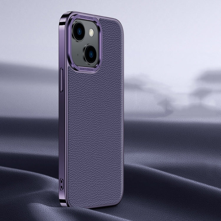 Litchi Texture Genuine Leather Phone Case, For iPhone 14 / 13, For iPhone 14 Pro, For iPhone 14 Pro Max, For iPhone 13 Pro Max, For iPhone 13 Pro, For iPhone 12, For iPhone 12 Pro Max, For iPhone 12 Pro