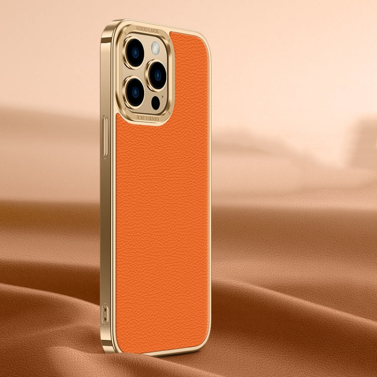 Litchi Texture Genuine Leather Phone Case, For iPhone 14 / 13, For iPhone 14 Pro, For iPhone 14 Pro Max, For iPhone 13 Pro Max, For iPhone 13 Pro, For iPhone 12, For iPhone 12 Pro Max, For iPhone 12 Pro