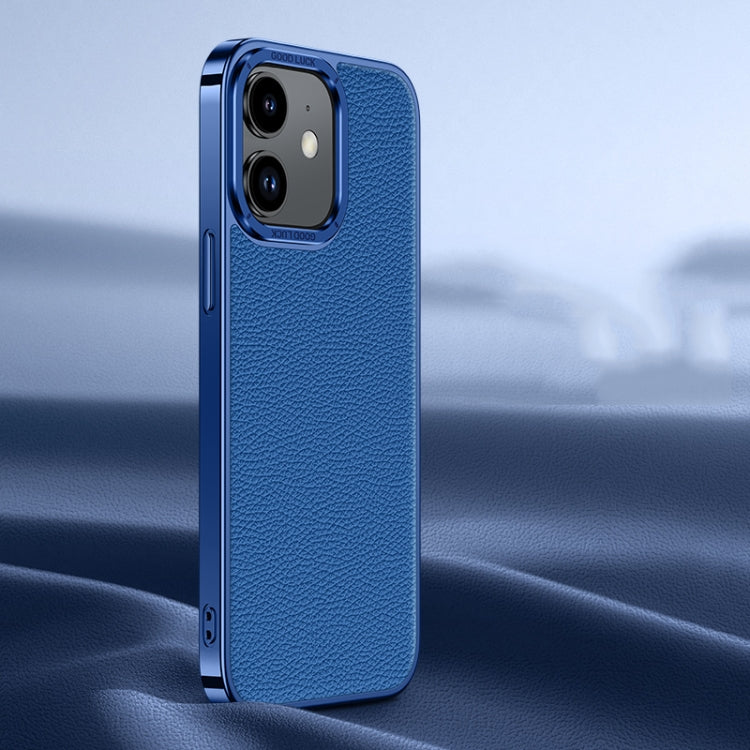 Litchi Texture Genuine Leather Phone Case, For iPhone 14 / 13, For iPhone 14 Pro, For iPhone 14 Pro Max, For iPhone 13 Pro Max, For iPhone 13 Pro, For iPhone 12, For iPhone 12 Pro Max, For iPhone 12 Pro