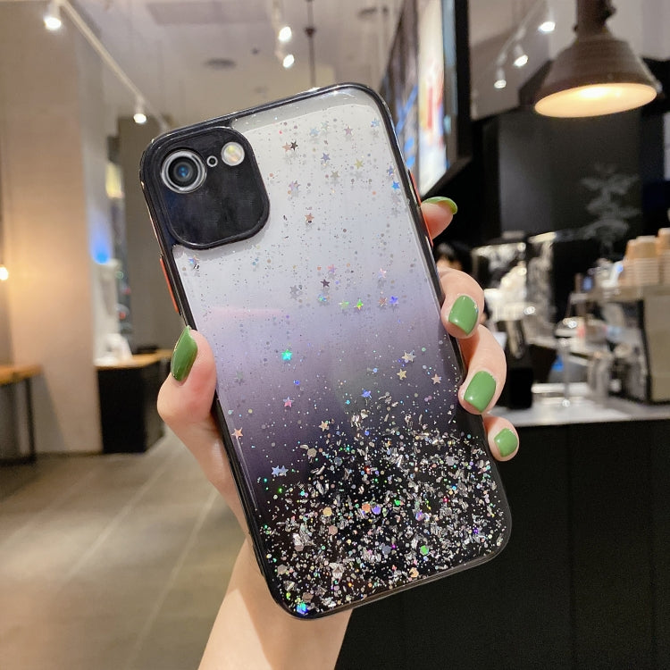 Starry Gradient Glitter Powder TPU Phone Case, For iPhone XS / X, For iPhone XR, For iPhone XS Max, For iPhone 8 Plus / 7 Plus, For iPhone 6s Plus / 6 Plus, For iPhone 6s / 6