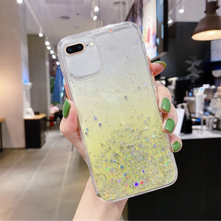 Starry Gradient Glitter Powder TPU Phone Case, For iPhone XS / X, For iPhone XR, For iPhone XS Max, For iPhone 8 Plus / 7 Plus, For iPhone 6s Plus / 6 Plus, For iPhone 6s / 6