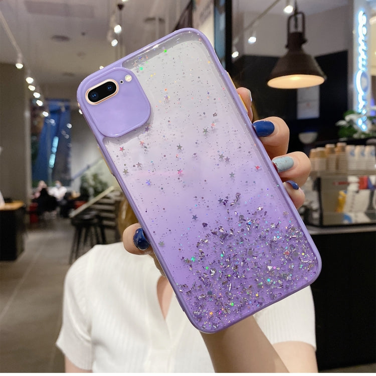 Starry Gradient Glitter Powder TPU Phone Case, For iPhone XS / X, For iPhone XR, For iPhone XS Max, For iPhone 8 Plus / 7 Plus, For iPhone 6s Plus / 6 Plus, For iPhone 6s / 6