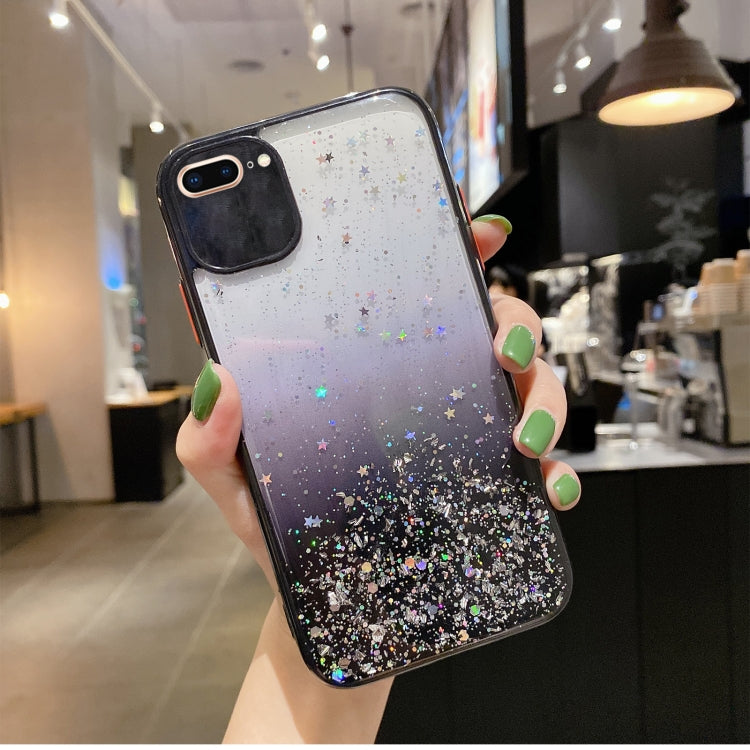 Starry Gradient Glitter Powder TPU Phone Case, For iPhone XS / X, For iPhone XR, For iPhone XS Max, For iPhone 8 Plus / 7 Plus, For iPhone 6s Plus / 6 Plus, For iPhone 6s / 6