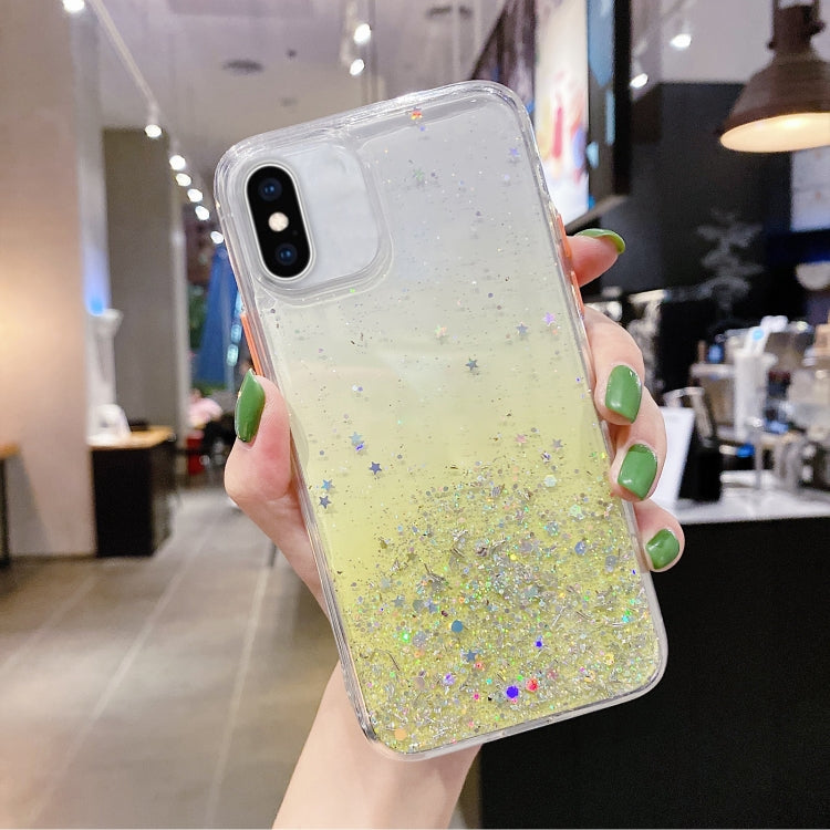 Starry Gradient Glitter Powder TPU Phone Case, For iPhone XS / X, For iPhone XR, For iPhone XS Max, For iPhone 8 Plus / 7 Plus, For iPhone 6s Plus / 6 Plus, For iPhone 6s / 6