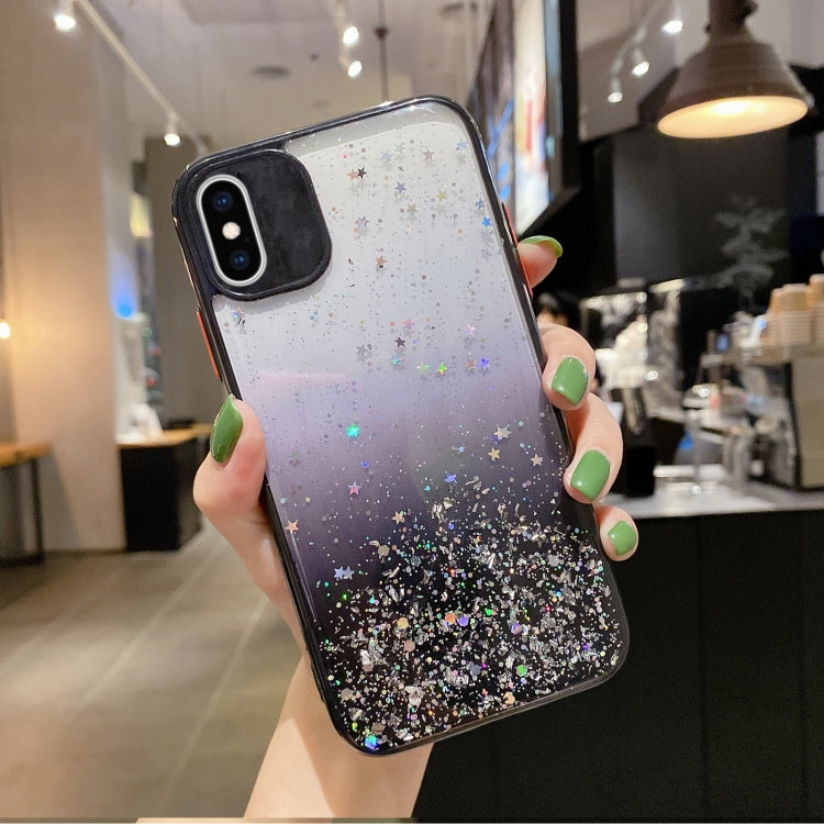 Starry Gradient Glitter Powder TPU Phone Case, For iPhone XS / X, For iPhone XR, For iPhone XS Max, For iPhone 8 Plus / 7 Plus, For iPhone 6s Plus / 6 Plus, For iPhone 6s / 6