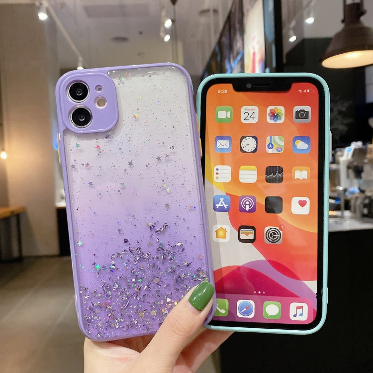 Starry Gradient Glitter Powder TPU Phone Case, For iPhone XS / X, For iPhone XR, For iPhone XS Max, For iPhone 8 Plus / 7 Plus, For iPhone 6s Plus / 6 Plus, For iPhone 6s / 6