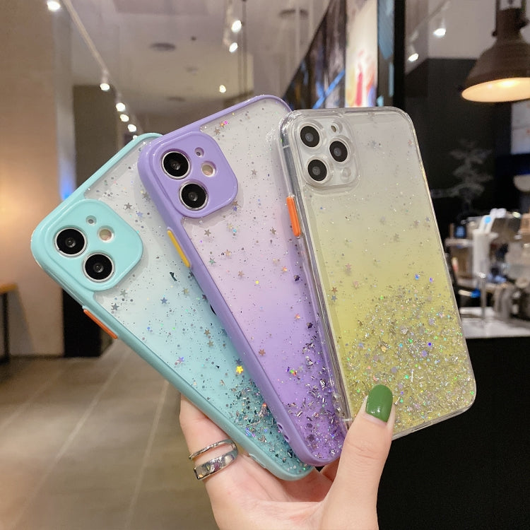 Starry Gradient Glitter Powder TPU Phone Case, For iPhone XS / X, For iPhone XR, For iPhone XS Max, For iPhone 8 Plus / 7 Plus, For iPhone 6s Plus / 6 Plus, For iPhone 6s / 6