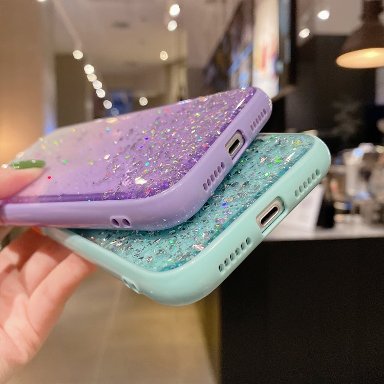 Starry Gradient Glitter Powder TPU Phone Case, For iPhone XS / X, For iPhone XR, For iPhone XS Max, For iPhone 8 Plus / 7 Plus, For iPhone 6s Plus / 6 Plus, For iPhone 6s / 6