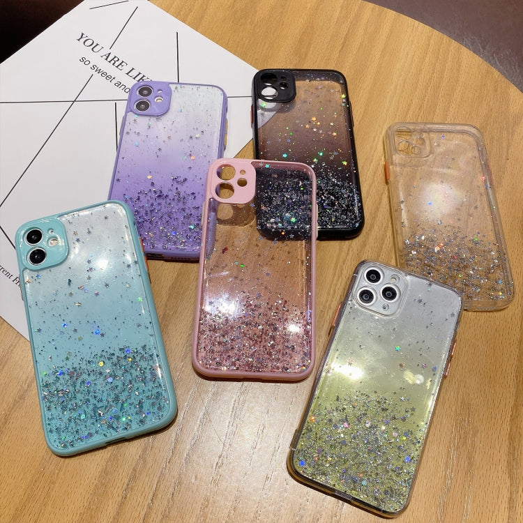 Starry Gradient Glitter Powder TPU Phone Case, For iPhone XS / X, For iPhone XR, For iPhone XS Max, For iPhone 8 Plus / 7 Plus, For iPhone 6s Plus / 6 Plus, For iPhone 6s / 6