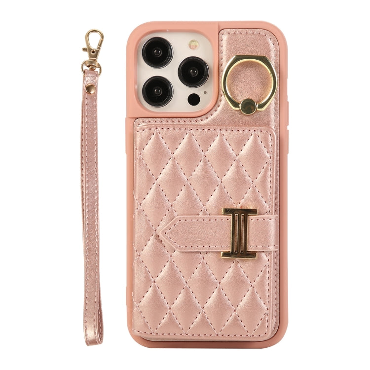 Horizontal Card Bag Ring Holder Phone Case with Dual Lanyard, For iPhone 14 Plus, For iPhone 14, For iPhone 14 Pro, For iPhone 14 Pro Max, For iPhone 13 Pro Max, For iPhone 13 Pro, For iPhone 13, For iPhone 12, For iPhone 12 Pro Max, For iPhone 12 Pro�...