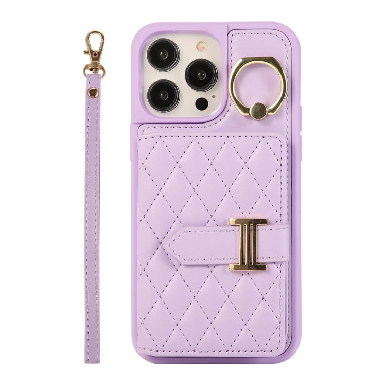 Horizontal Card Bag Ring Holder Phone Case with Dual Lanyard, For iPhone 14 Plus, For iPhone 14, For iPhone 14 Pro, For iPhone 14 Pro Max, For iPhone 13 Pro Max, For iPhone 13 Pro, For iPhone 13, For iPhone 12, For iPhone 12 Pro Max, For iPhone 12 Pro�...
