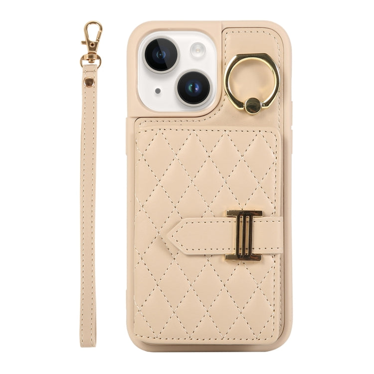 Horizontal Card Bag Ring Holder Phone Case with Dual Lanyard, For iPhone 14 Plus, For iPhone 14, For iPhone 14 Pro, For iPhone 14 Pro Max, For iPhone 13 Pro Max, For iPhone 13 Pro, For iPhone 13, For iPhone 12, For iPhone 12 Pro Max, For iPhone 12 Pro�...