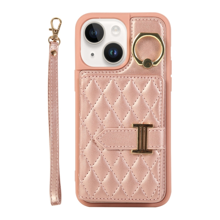 Horizontal Card Bag Ring Holder Phone Case with Dual Lanyard, For iPhone 14 Plus, For iPhone 14, For iPhone 14 Pro, For iPhone 14 Pro Max, For iPhone 13 Pro Max, For iPhone 13 Pro, For iPhone 13, For iPhone 12, For iPhone 12 Pro Max, For iPhone 12 Pro�...