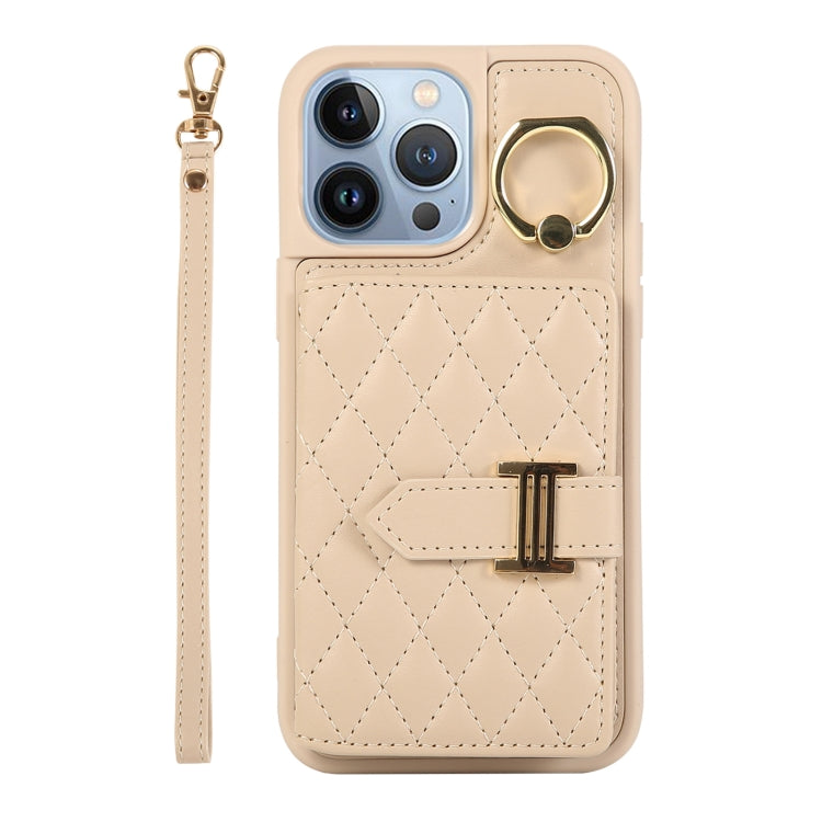 Horizontal Card Bag Ring Holder Phone Case with Dual Lanyard, For iPhone 14 Plus, For iPhone 14, For iPhone 14 Pro, For iPhone 14 Pro Max, For iPhone 13 Pro Max, For iPhone 13 Pro, For iPhone 13, For iPhone 12, For iPhone 12 Pro Max, For iPhone 12 Pro�...