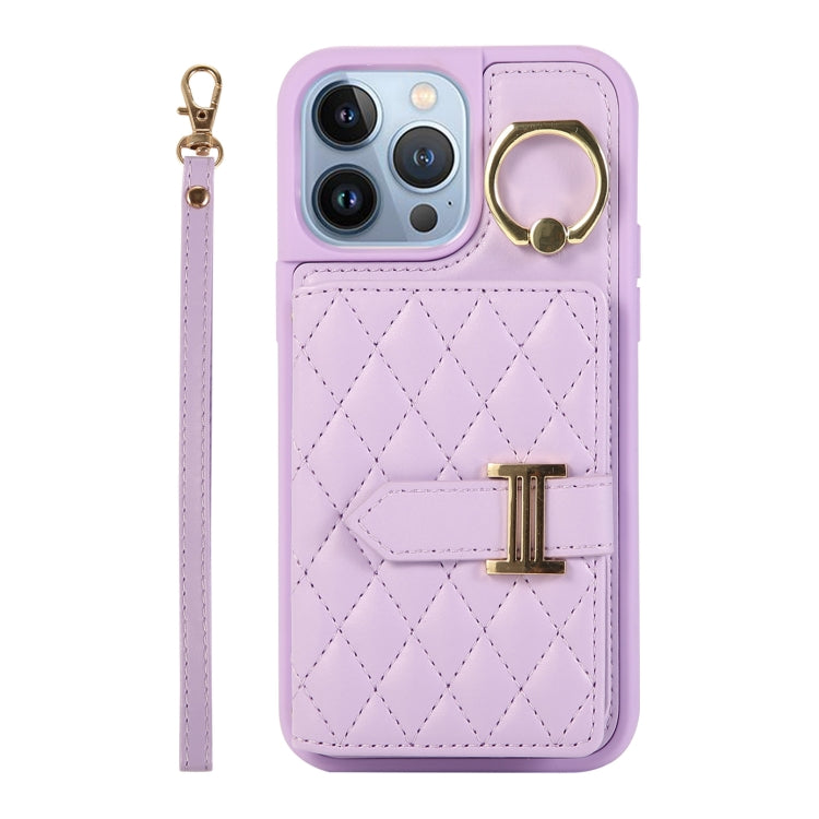 Horizontal Card Bag Ring Holder Phone Case with Dual Lanyard, For iPhone 14 Plus, For iPhone 14, For iPhone 14 Pro, For iPhone 14 Pro Max, For iPhone 13 Pro Max, For iPhone 13 Pro, For iPhone 13, For iPhone 12, For iPhone 12 Pro Max, For iPhone 12 Pro�...