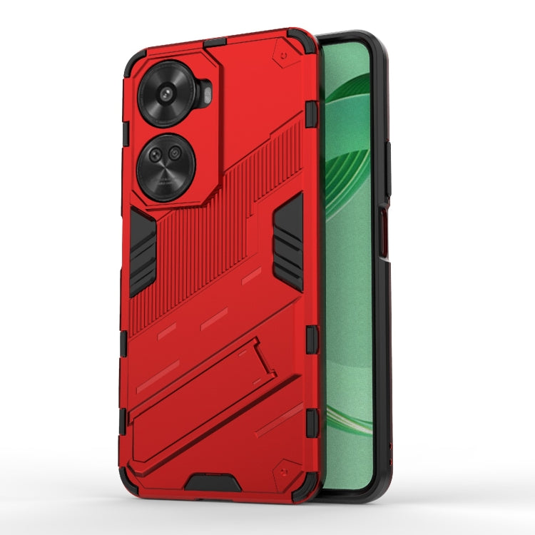 Punk Armor 2 in 1 PC + TPU Phone Case with Holder, For Huawei Mate 70 Pro / 70 Pro+, For Huawei Pura 70 Pro / 70 Pro+, For Huawei Pura 70 Ultra, For Huawei Pura 70, For Huawei nova 11 SE, For Huawei nova 12 Pro, For Huawei nova 12 5G, For Huawei Mate 6...