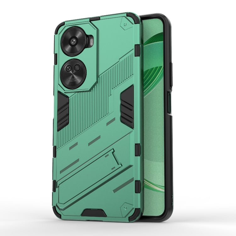 Punk Armor 2 in 1 PC + TPU Phone Case with Holder, For Huawei Mate 70 Pro / 70 Pro+, For Huawei Pura 70 Pro / 70 Pro+, For Huawei Pura 70 Ultra, For Huawei Pura 70, For Huawei nova 11 SE, For Huawei nova 12 Pro, For Huawei nova 12 5G, For Huawei Mate 6...