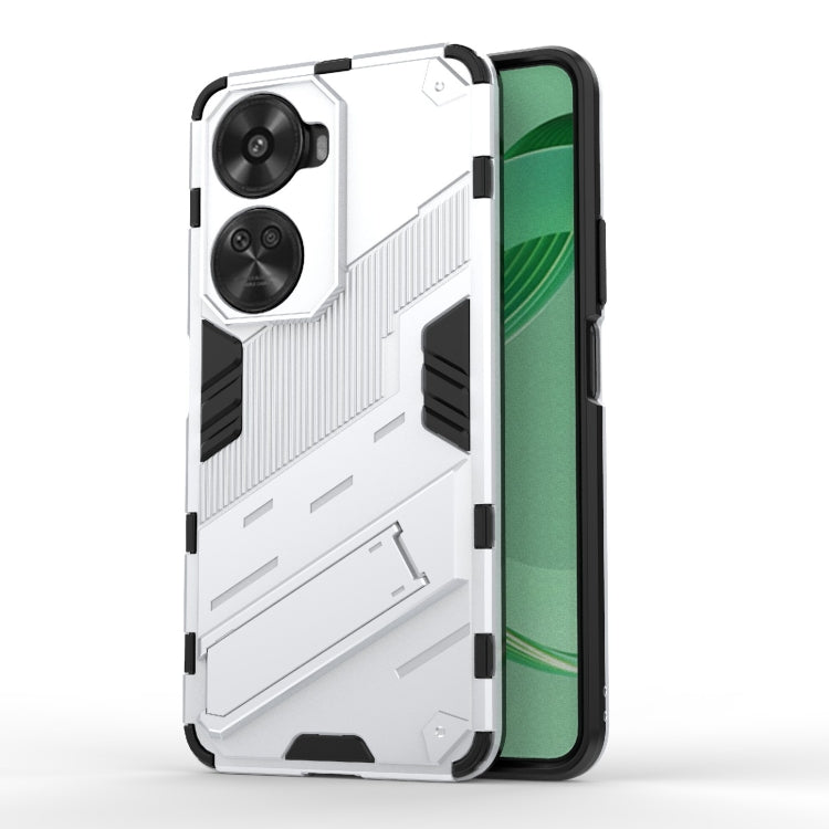 Punk Armor 2 in 1 PC + TPU Phone Case with Holder, For Huawei Mate 70 Pro / 70 Pro+, For Huawei Pura 70 Pro / 70 Pro+, For Huawei Pura 70 Ultra, For Huawei Pura 70, For Huawei nova 11 SE, For Huawei nova 12 Pro, For Huawei nova 12 5G, For Huawei Mate 6...