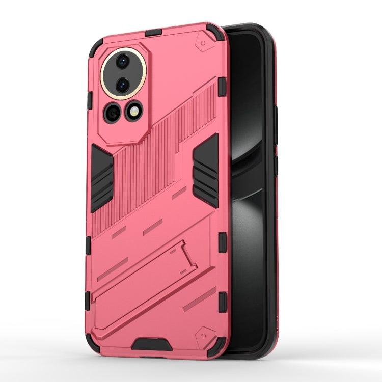 Punk Armor 2 in 1 PC + TPU Phone Case with Holder, For Huawei Mate 70 Pro / 70 Pro+, For Huawei Pura 70 Pro / 70 Pro+, For Huawei Pura 70 Ultra, For Huawei Pura 70, For Huawei nova 11 SE, For Huawei nova 12 Pro, For Huawei nova 12 5G, For Huawei Mate 6...