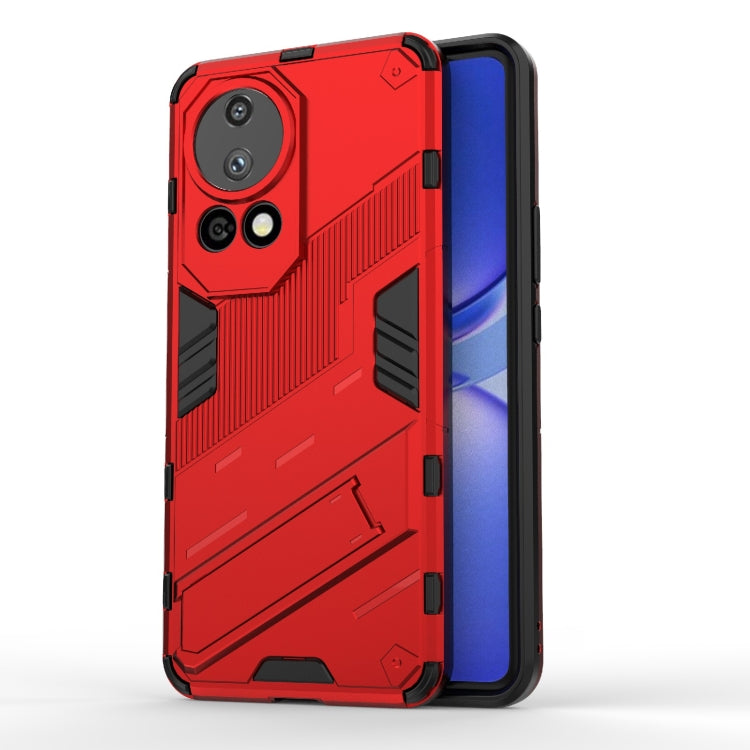 Punk Armor 2 in 1 PC + TPU Phone Case with Holder, For Huawei Mate 70 Pro / 70 Pro+, For Huawei Pura 70 Pro / 70 Pro+, For Huawei Pura 70 Ultra, For Huawei Pura 70, For Huawei nova 11 SE, For Huawei nova 12 Pro, For Huawei nova 12 5G, For Huawei Mate 6...