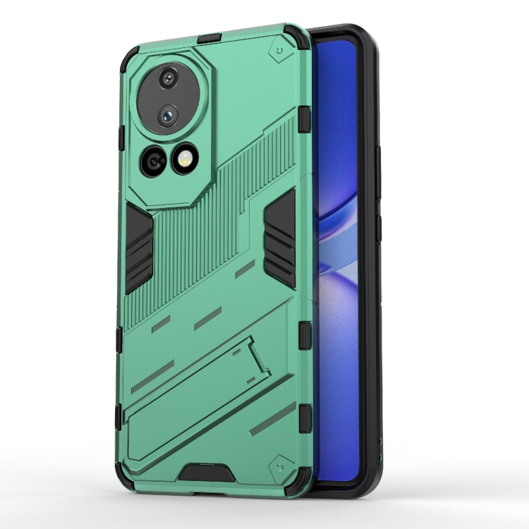 Punk Armor 2 in 1 PC + TPU Phone Case with Holder, For Huawei Mate 70 Pro / 70 Pro+, For Huawei Pura 70 Pro / 70 Pro+, For Huawei Pura 70 Ultra, For Huawei Pura 70, For Huawei nova 11 SE, For Huawei nova 12 Pro, For Huawei nova 12 5G, For Huawei Mate 6...