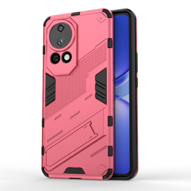 Punk Armor 2 in 1 PC + TPU Phone Case with Holder, For Huawei Mate 70 Pro / 70 Pro+, For Huawei Pura 70 Pro / 70 Pro+, For Huawei Pura 70 Ultra, For Huawei Pura 70, For Huawei nova 11 SE, For Huawei nova 12 Pro, For Huawei nova 12 5G, For Huawei Mate 6...