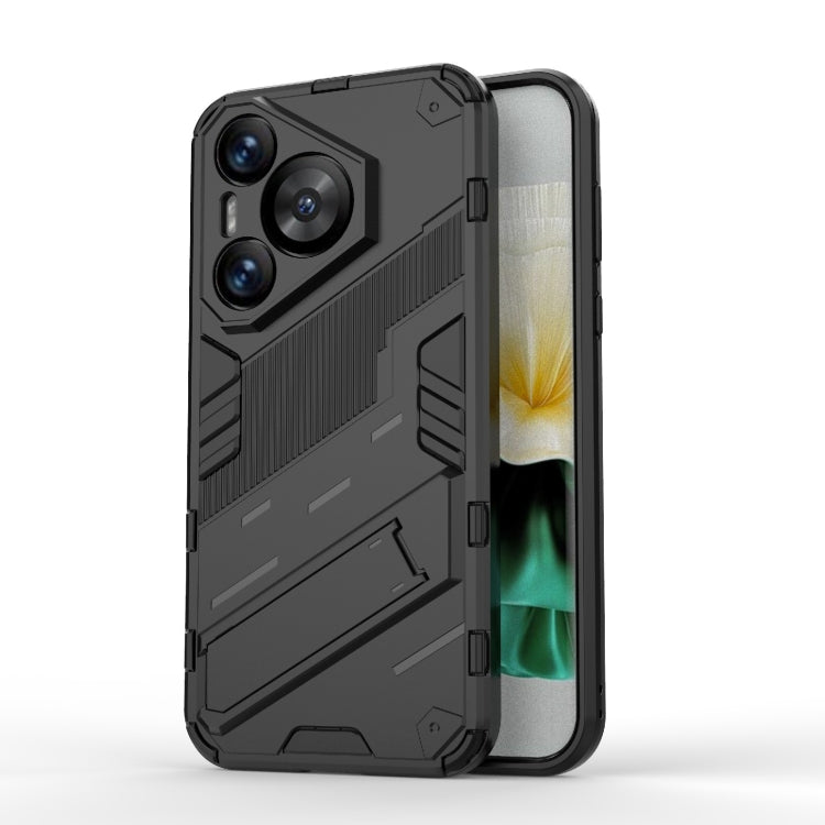 Punk Armor 2 in 1 PC + TPU Phone Case with Holder, For Huawei Mate 70 Pro / 70 Pro+, For Huawei Pura 70 Pro / 70 Pro+, For Huawei Pura 70 Ultra, For Huawei Pura 70, For Huawei nova 11 SE, For Huawei nova 12 Pro, For Huawei nova 12 5G, For Huawei Mate 6...