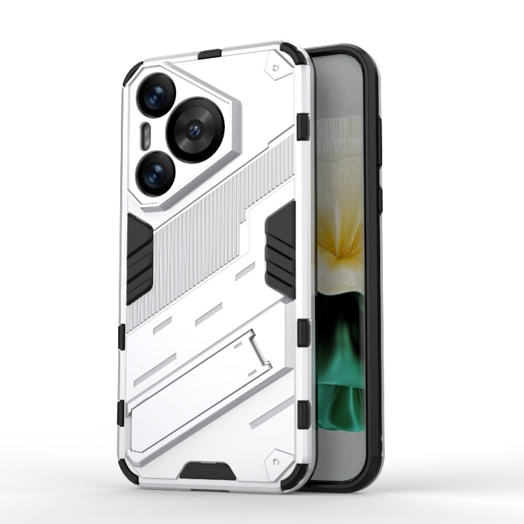 Punk Armor 2 in 1 PC + TPU Phone Case with Holder, For Huawei Mate 70 Pro / 70 Pro+, For Huawei Pura 70 Pro / 70 Pro+, For Huawei Pura 70 Ultra, For Huawei Pura 70, For Huawei nova 11 SE, For Huawei nova 12 Pro, For Huawei nova 12 5G, For Huawei Mate 6...