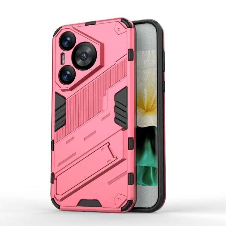 Punk Armor 2 in 1 PC + TPU Phone Case with Holder, For Huawei Mate 70 Pro / 70 Pro+, For Huawei Pura 70 Pro / 70 Pro+, For Huawei Pura 70 Ultra, For Huawei Pura 70, For Huawei nova 11 SE, For Huawei nova 12 Pro, For Huawei nova 12 5G, For Huawei Mate 6...
