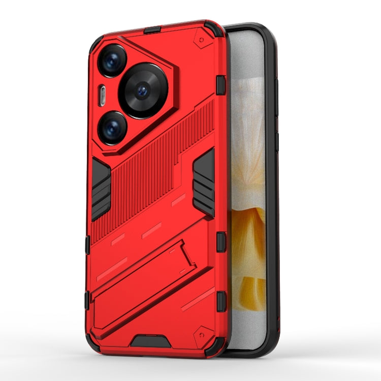 Punk Armor 2 in 1 PC + TPU Phone Case with Holder, For Huawei Mate 70 Pro / 70 Pro+, For Huawei Pura 70 Pro / 70 Pro+, For Huawei Pura 70 Ultra, For Huawei Pura 70, For Huawei nova 11 SE, For Huawei nova 12 Pro, For Huawei nova 12 5G, For Huawei Mate 6...