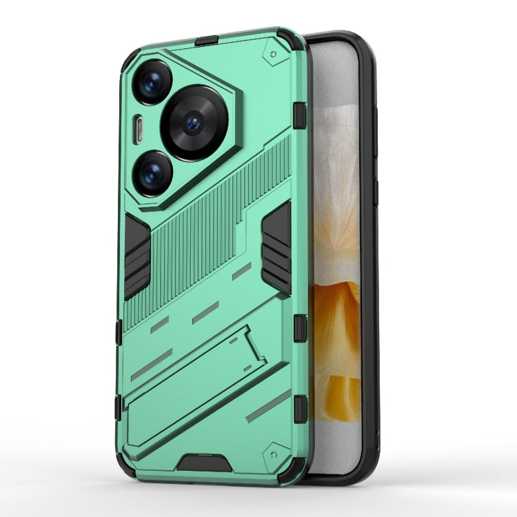 Punk Armor 2 in 1 PC + TPU Phone Case with Holder, For Huawei Mate 70 Pro / 70 Pro+, For Huawei Pura 70 Pro / 70 Pro+, For Huawei Pura 70 Ultra, For Huawei Pura 70, For Huawei nova 11 SE, For Huawei nova 12 Pro, For Huawei nova 12 5G, For Huawei Mate 6...