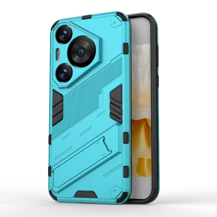 Punk Armor 2 in 1 PC + TPU Phone Case with Holder, For Huawei Mate 70 Pro / 70 Pro+, For Huawei Pura 70 Pro / 70 Pro+, For Huawei Pura 70 Ultra, For Huawei Pura 70, For Huawei nova 11 SE, For Huawei nova 12 Pro, For Huawei nova 12 5G, For Huawei Mate 6...