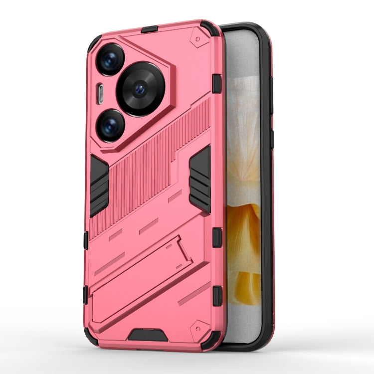 Punk Armor 2 in 1 PC + TPU Phone Case with Holder, For Huawei Mate 70 Pro / 70 Pro+, For Huawei Pura 70 Pro / 70 Pro+, For Huawei Pura 70 Ultra, For Huawei Pura 70, For Huawei nova 11 SE, For Huawei nova 12 Pro, For Huawei nova 12 5G, For Huawei Mate 6...
