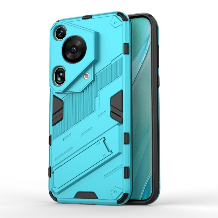 Punk Armor 2 in 1 PC + TPU Phone Case with Holder, For Huawei Mate 70 Pro / 70 Pro+, For Huawei Pura 70 Pro / 70 Pro+, For Huawei Pura 70 Ultra, For Huawei Pura 70, For Huawei nova 11 SE, For Huawei nova 12 Pro, For Huawei nova 12 5G, For Huawei Mate 6...