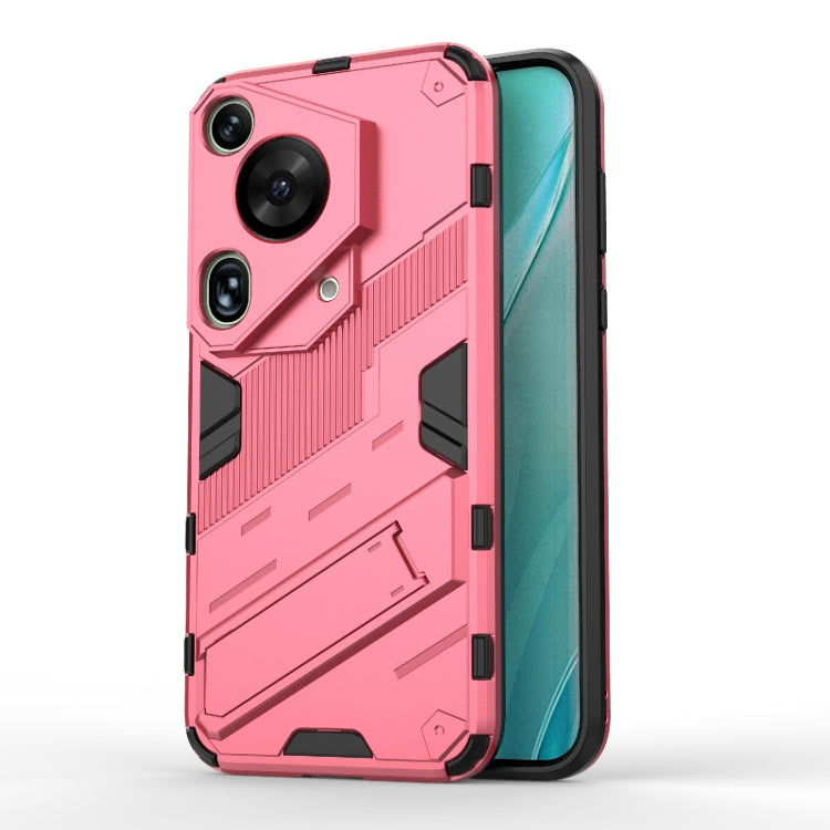 Punk Armor 2 in 1 PC + TPU Phone Case with Holder, For Huawei Mate 70 Pro / 70 Pro+, For Huawei Pura 70 Pro / 70 Pro+, For Huawei Pura 70 Ultra, For Huawei Pura 70, For Huawei nova 11 SE, For Huawei nova 12 Pro, For Huawei nova 12 5G, For Huawei Mate 6...