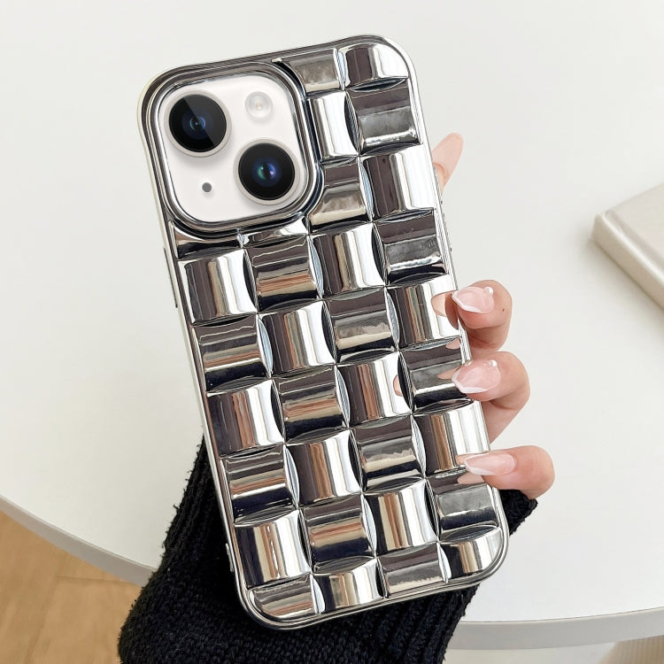 3D Cube Weave Texture Electroplating Phone Case, For iPhone 14, For iPhone 14 Pro, For iPhone 14 Pro Max, For iPhone 13 Pro Max, For iPhone 13 Pro, For iPhone 13, For iPhone 12 / 12 Pro, For iPhone 12 Pro Max, For iPhone 11 Pro Max, For iPhone 11