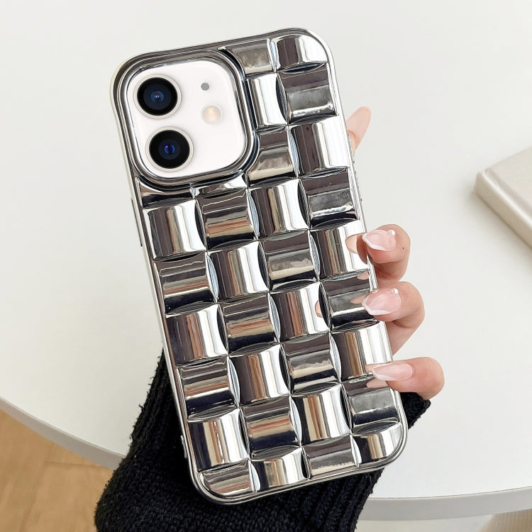 3D Cube Weave Texture Electroplating Phone Case, For iPhone 14, For iPhone 14 Pro, For iPhone 14 Pro Max, For iPhone 13 Pro Max, For iPhone 13 Pro, For iPhone 13, For iPhone 12 / 12 Pro, For iPhone 12 Pro Max, For iPhone 11 Pro Max, For iPhone 11