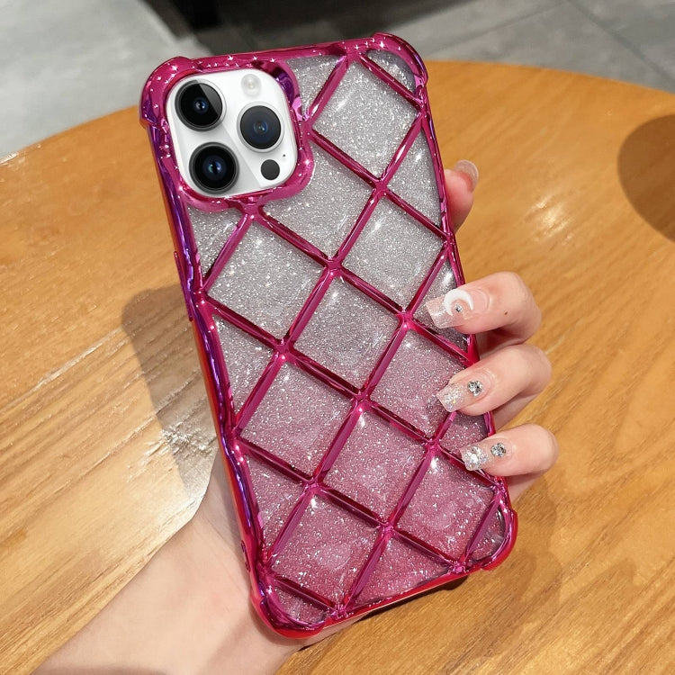 3D Diamond Lattice Laser Engraving Glitter Paper Phone Case, For iPhone 14 / 13, For iPhone 15 Pro Max, For iPhone 14 Pro, For iPhone 15 Pro, For iPhone 14 Pro Max, For iPhone 15, For iPhone 13 Pro Max, For iPhone 13 Pro, For iPhone 12 / 12 Pro��������...
