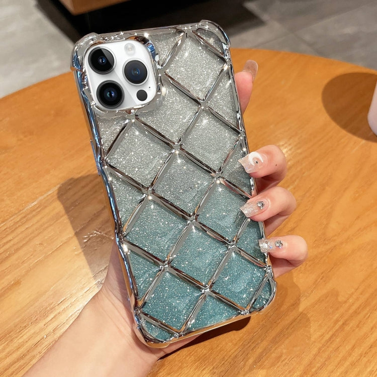 3D Diamond Lattice Laser Engraving Glitter Paper Phone Case, For iPhone 14 / 13, For iPhone 15 Pro Max, For iPhone 14 Pro, For iPhone 15 Pro, For iPhone 14 Pro Max, For iPhone 15, For iPhone 13 Pro Max, For iPhone 13 Pro, For iPhone 12 / 12 Pro��������...