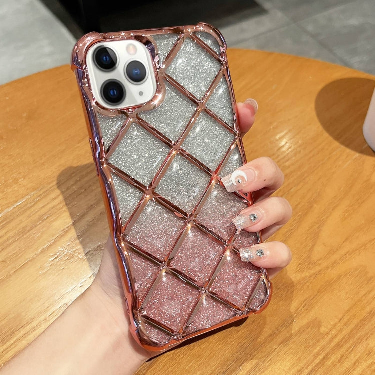 3D Diamond Lattice Laser Engraving Glitter Paper Phone Case, For iPhone 14 / 13, For iPhone 15 Pro Max, For iPhone 14 Pro, For iPhone 15 Pro, For iPhone 14 Pro Max, For iPhone 15, For iPhone 13 Pro Max, For iPhone 13 Pro, For iPhone 12 / 12 Pro��������...