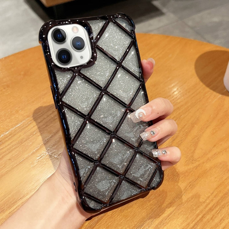 3D Diamond Lattice Laser Engraving Glitter Paper Phone Case, For iPhone 14 / 13, For iPhone 15 Pro Max, For iPhone 14 Pro, For iPhone 15 Pro, For iPhone 14 Pro Max, For iPhone 15, For iPhone 13 Pro Max, For iPhone 13 Pro, For iPhone 12 / 12 Pro��������...