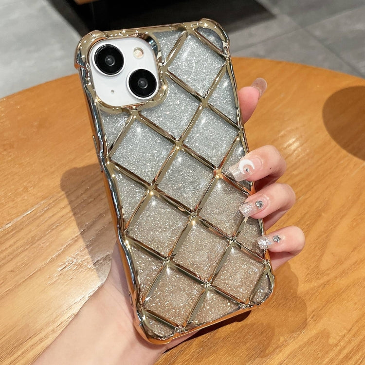 3D Diamond Lattice Laser Engraving Glitter Paper Phone Case, For iPhone 14 / 13, For iPhone 15 Pro Max, For iPhone 14 Pro, For iPhone 15 Pro, For iPhone 14 Pro Max, For iPhone 15, For iPhone 13 Pro Max, For iPhone 13 Pro, For iPhone 12 / 12 Pro��������...