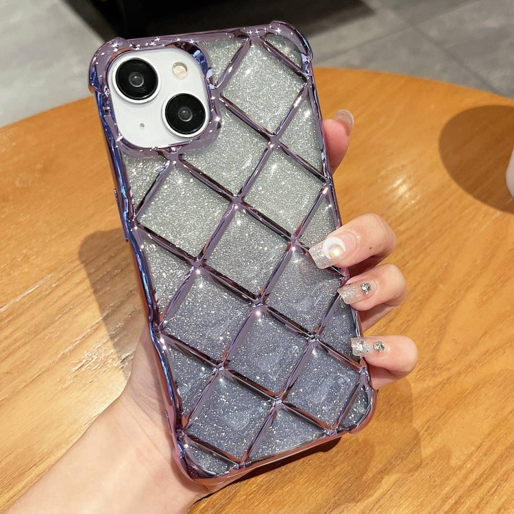 3D Diamond Lattice Laser Engraving Glitter Paper Phone Case, For iPhone 14 / 13, For iPhone 15 Pro Max, For iPhone 14 Pro, For iPhone 15 Pro, For iPhone 14 Pro Max, For iPhone 15, For iPhone 13 Pro Max, For iPhone 13 Pro, For iPhone 12 / 12 Pro��������...