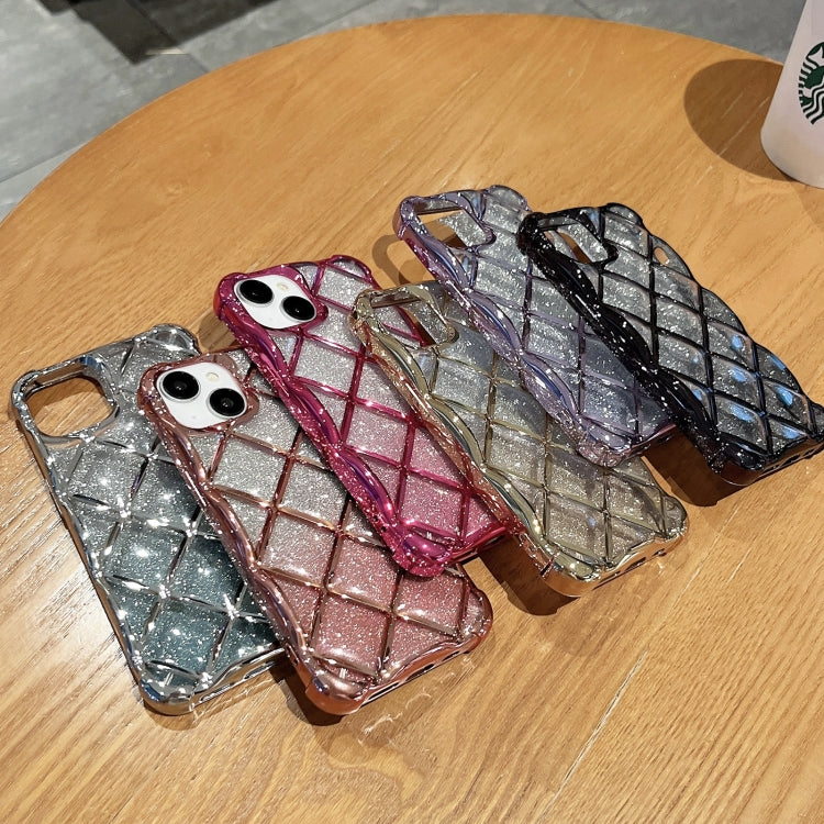 3D Diamond Lattice Laser Engraving Glitter Paper Phone Case, For iPhone 14 / 13, For iPhone 15 Pro Max, For iPhone 14 Pro, For iPhone 15 Pro, For iPhone 14 Pro Max, For iPhone 15, For iPhone 13 Pro Max, For iPhone 13 Pro, For iPhone 12 / 12 Pro��������...