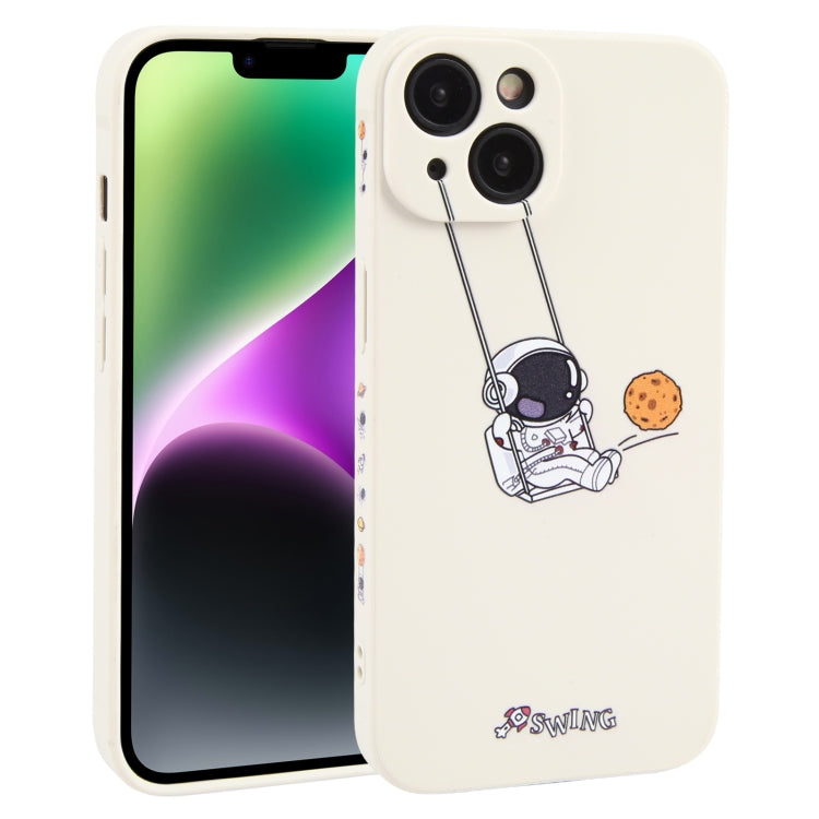 Astronaut Swinging Pattern TPU Phone Case, For iPhone 14 Plus, For iPhone 14, For iPhone 14 Pro, For iPhone 14 Pro Max, For iPhone SE 2022 / SE 2020 / 8 / 7, For iPhone 13 Pro Max, For iPhone 13 Pro, For iPhone 13, For iPhone 13 mini, For iPhone 12����...