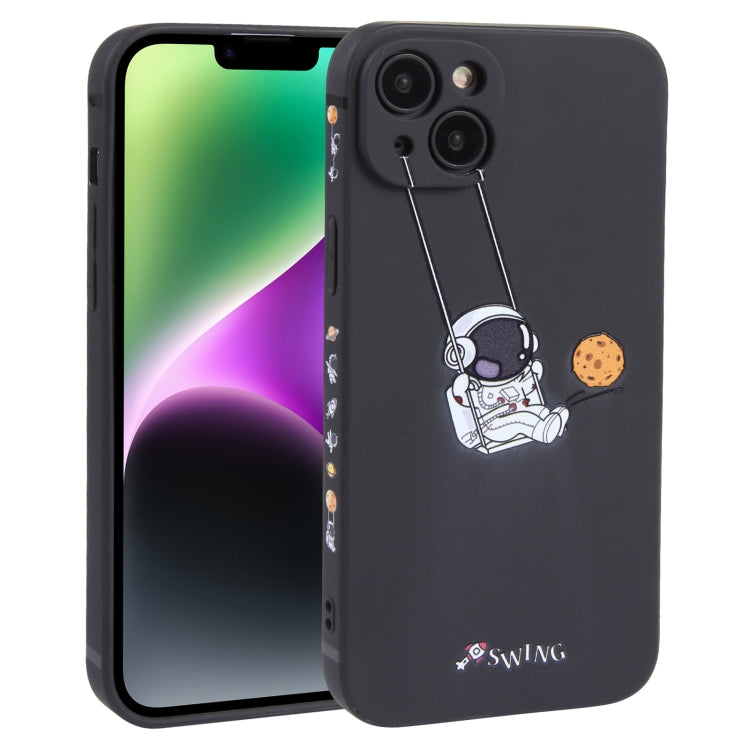 Astronaut Swinging Pattern TPU Phone Case, For iPhone 14 Plus, For iPhone 14, For iPhone 14 Pro, For iPhone 14 Pro Max, For iPhone SE 2022 / SE 2020 / 8 / 7, For iPhone 13 Pro Max, For iPhone 13 Pro, For iPhone 13, For iPhone 13 mini, For iPhone 12����...