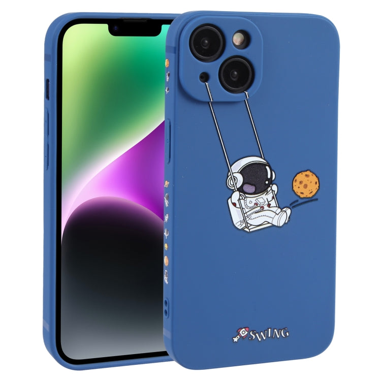 Astronaut Swinging Pattern TPU Phone Case, For iPhone 14 Plus, For iPhone 14, For iPhone 14 Pro, For iPhone 14 Pro Max, For iPhone SE 2022 / SE 2020 / 8 / 7, For iPhone 13 Pro Max, For iPhone 13 Pro, For iPhone 13, For iPhone 13 mini, For iPhone 12����...
